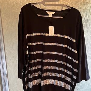 Brand New CJ Banks 3/4 sleeve Tee